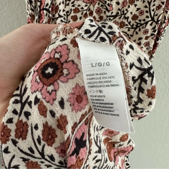 Amuse Society Adelaide Brown Floral Print Midi Dress - Picture 11 of 12